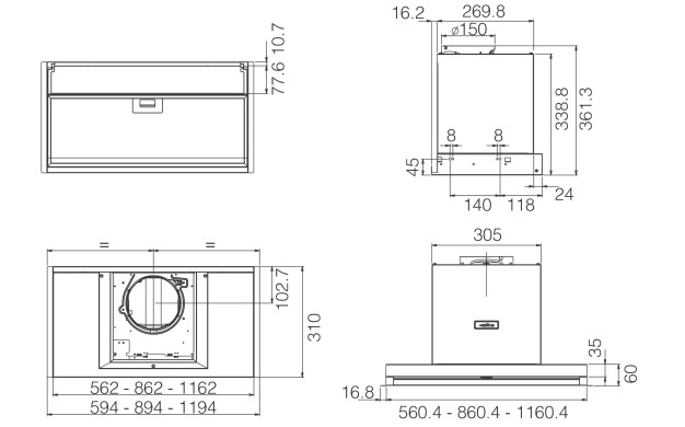 Аспиратор Elica Boxin Advance 90